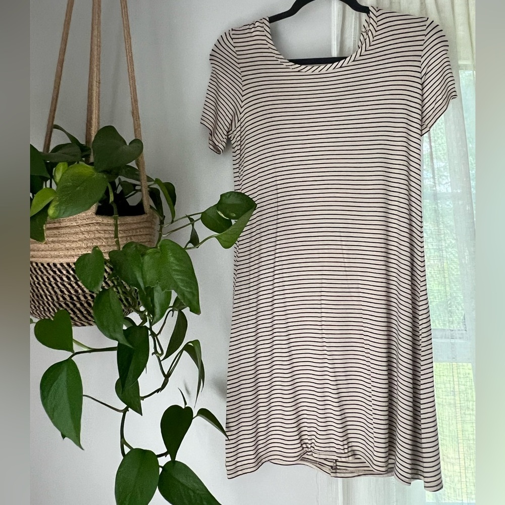 Mid-Length Striped Dress